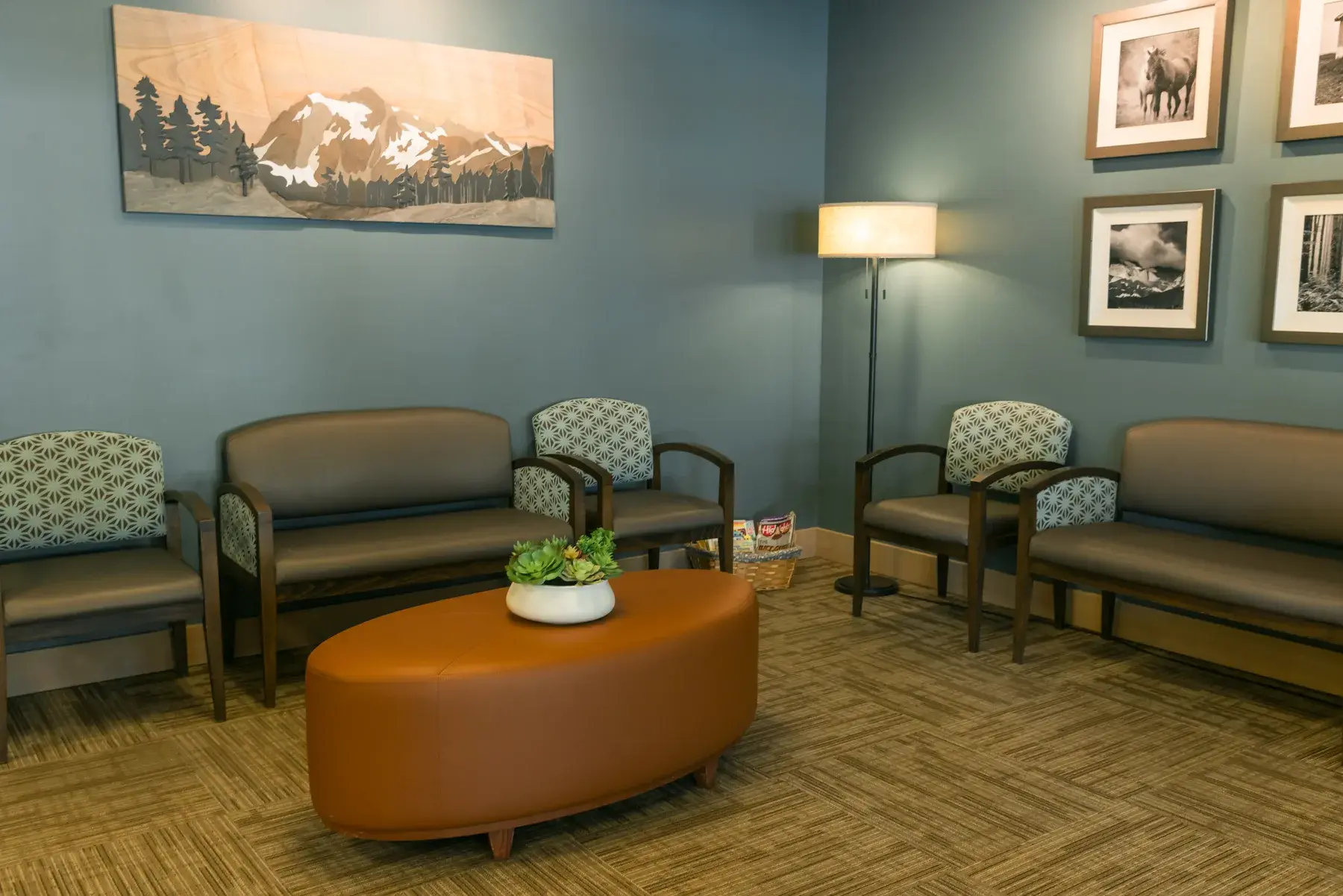 The waiting room at Lemperes Family Dentistry